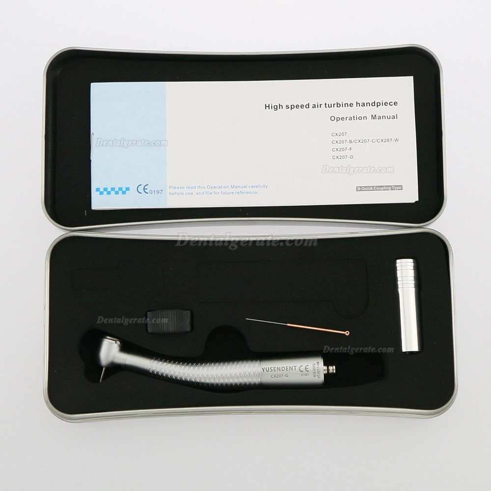 YUSENDENT&reg; CX207-GN-SP Dental LED Faseroptik Turbine Handst&uuml;ck NSK Kompatibel
